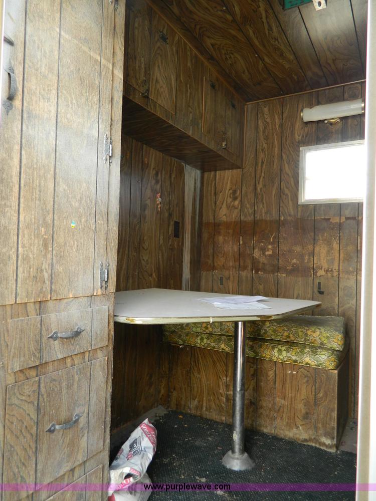 image for item D8736 1977 shop built enclosed gooseneck trailer