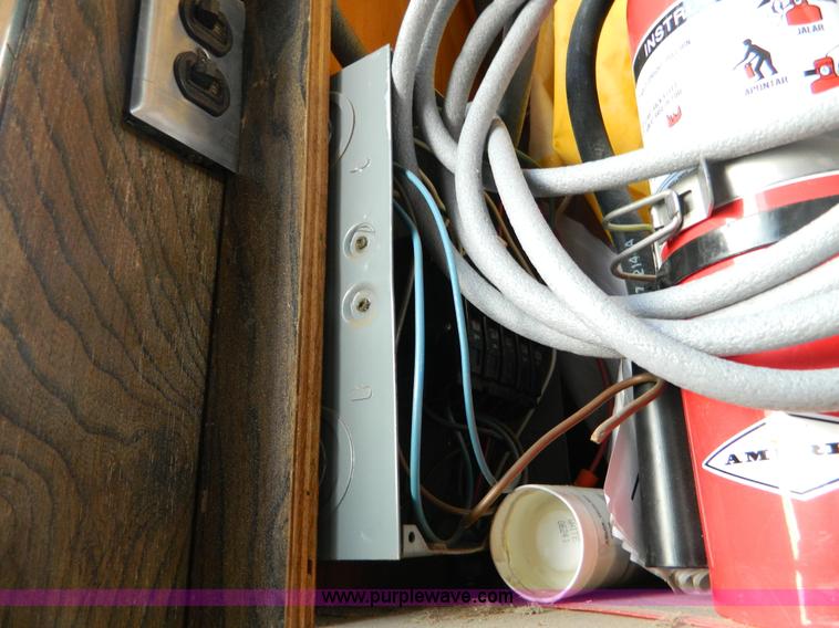 image for item D8736 1977 shop built enclosed gooseneck trailer