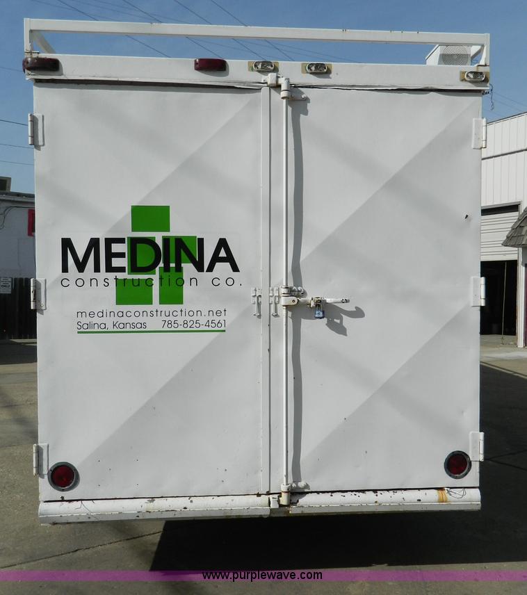 image for item D8736 1977 shop built enclosed gooseneck trailer