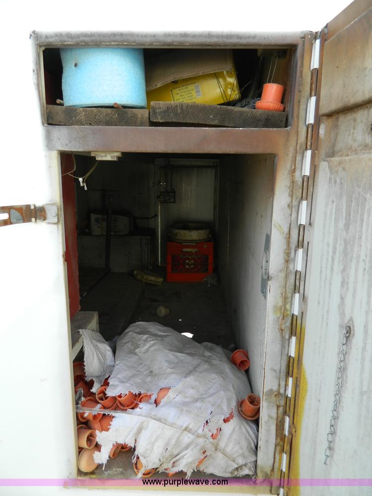 image for item D8736 1977 shop built enclosed gooseneck trailer