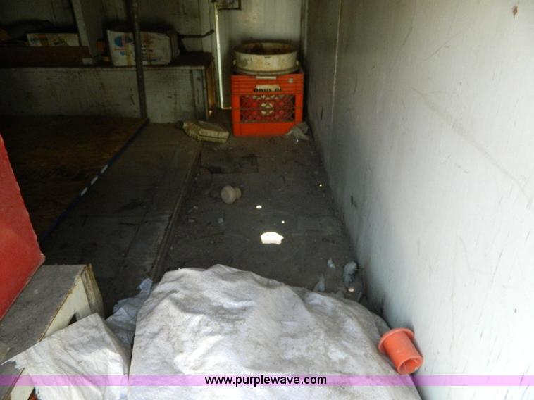 image for item D8736 1977 shop built enclosed gooseneck trailer