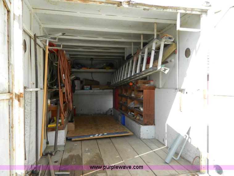 image for item D8736 1977 shop built enclosed gooseneck trailer