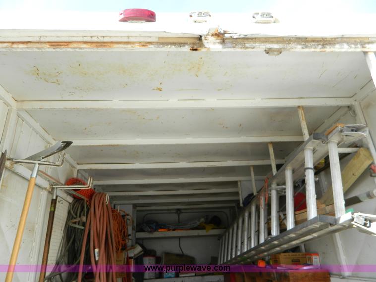 image for item D8736 1977 shop built enclosed gooseneck trailer