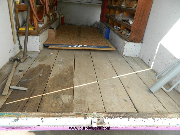 image for item D8736 1977 shop built enclosed gooseneck trailer