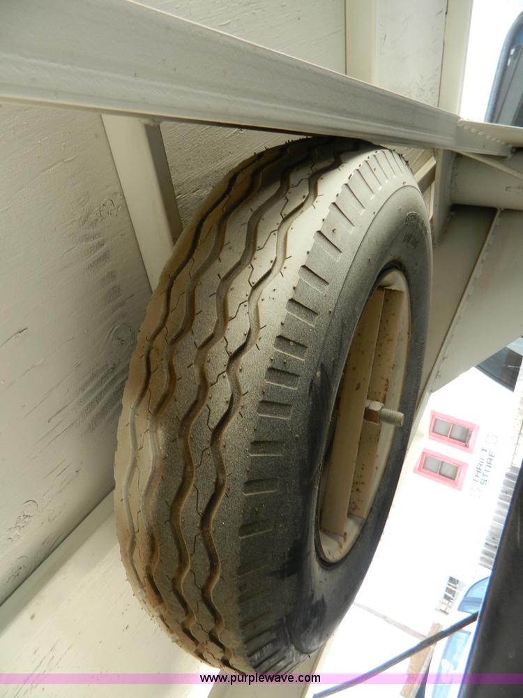 image for item D8736 1977 shop built enclosed gooseneck trailer