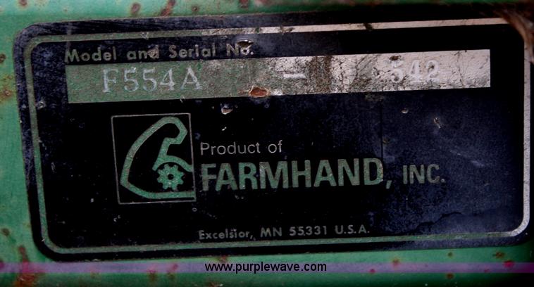 image for item A6654 Farm Hand Glenco F554A field cultivator