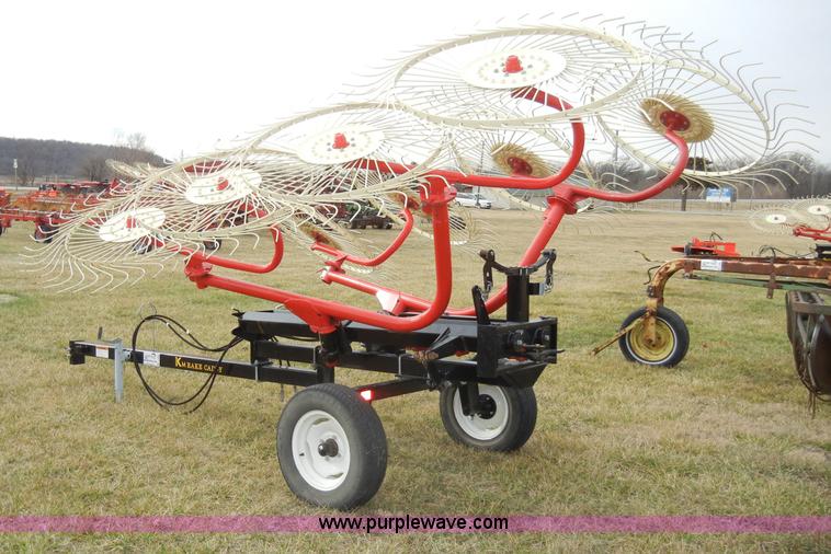 image for item A6686 KM Rake Caddy 8 wheel rake