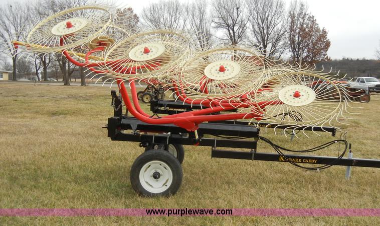 image for item A6689 KM Rake Caddy 8 wheel rake