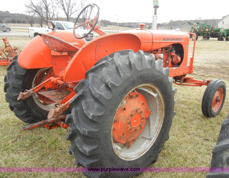 image for item A6692 Allis Chalmers WD45 tractor with attachments