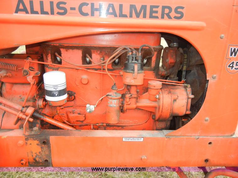 image for item A6692 Allis Chalmers WD45 tractor with attachments