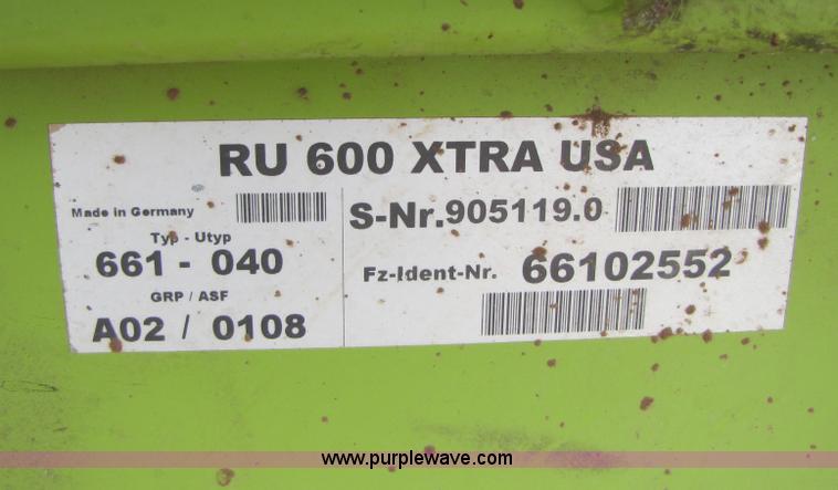image for item B2171 Claas RU600 XTRA rotary harvesting forage head