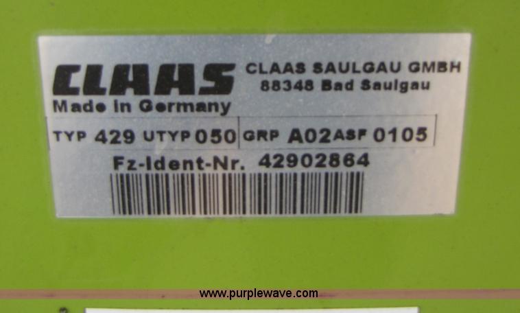 image for item B2173 Claas PU 380HD pick up forage head