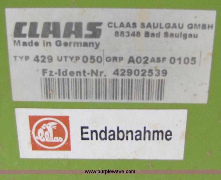 image for item B2175 Claas PU 380HD pick up forage head