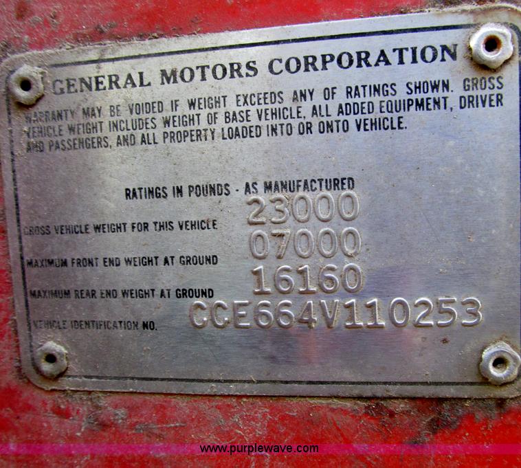 image for item D3007 1974 Chevrolet C65 dump truck