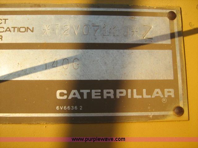 image for item A5815 1984 Caterpillar 140G motor grader