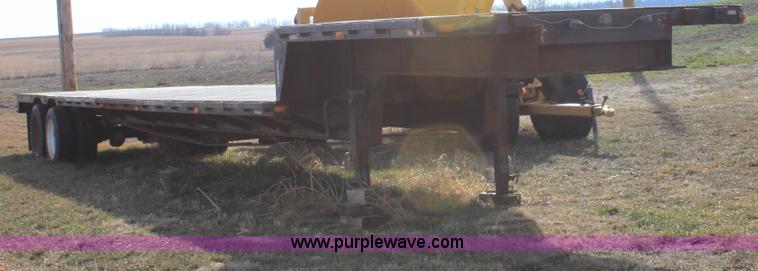 image for item B8899 1994 shop built tandem axle drop deck trailer