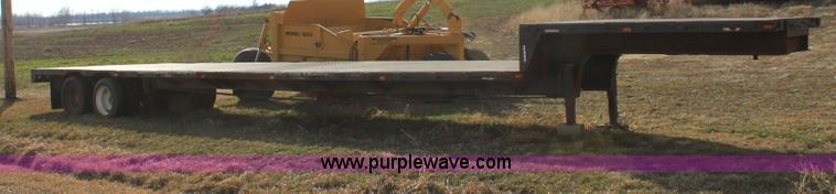 image for item B8899 1994 shop built tandem axle drop deck trailer