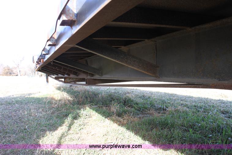 image for item B8899 1994 shop built tandem axle drop deck trailer