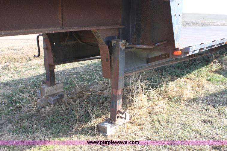 image for item B8899 1994 shop built tandem axle drop deck trailer