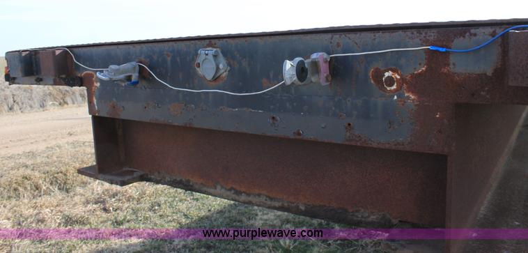 image for item B8899 1994 shop built tandem axle drop deck trailer