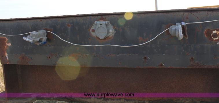 image for item B8899 1994 shop built tandem axle drop deck trailer