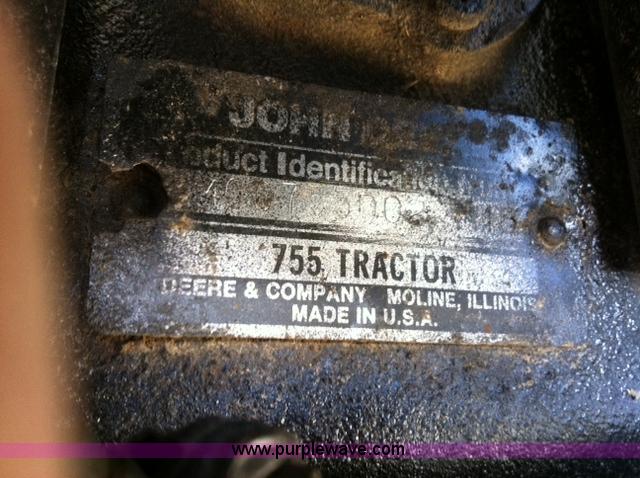 image for item A1847 John Deere 755 MFWD tractor