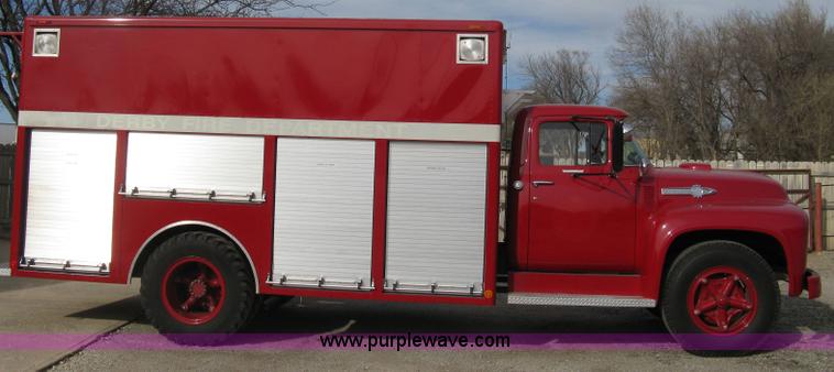 image for item A6052 1956 Ford F800 Big Job firetruck