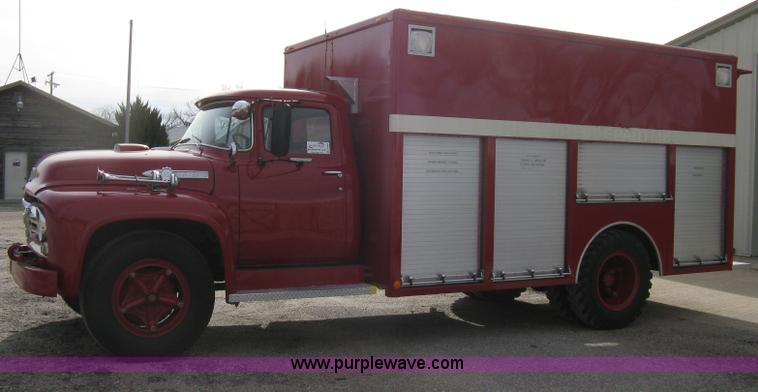 image for item A6052 1956 Ford F800 Big Job firetruck