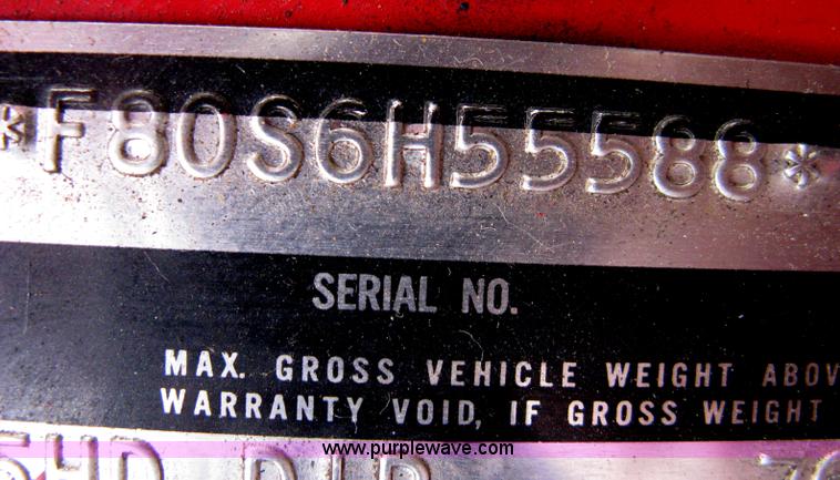 image for item A6052 1956 Ford F800 Big Job firetruck