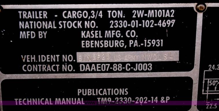 image for item A6748 Military dump trailer