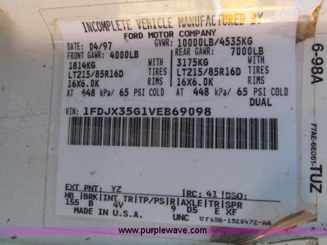 image for item B5081 1997 Ford F350 XLT SuperCab service truck