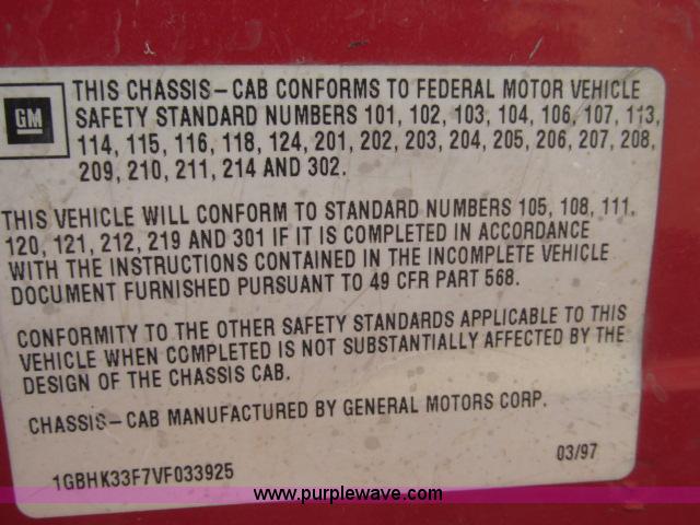 image for item B5086 1997 Chevrolet Cheyenne 3500 crew cab service truck