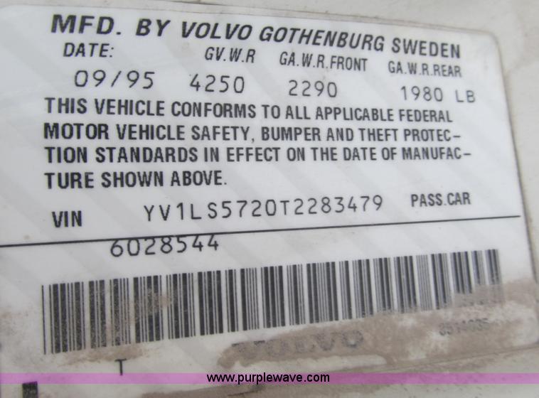 image for item B5096 1996 Volvo 850