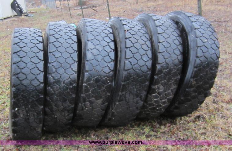 image for item B9076 (9) semi truck tires