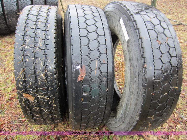 image for item B9076 (9) semi truck tires