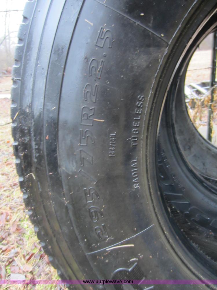image for item B9076 (9) semi truck tires