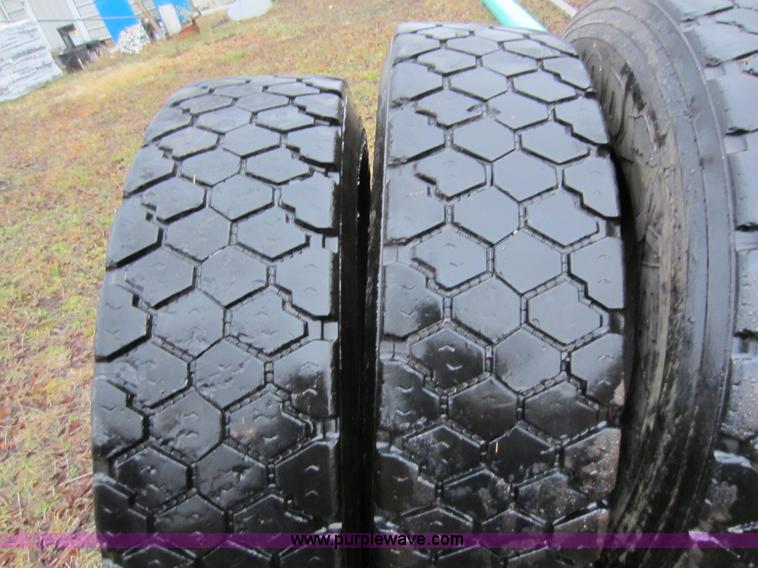 image for item B9076 (9) semi truck tires