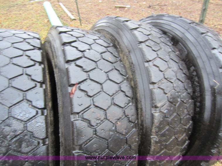 image for item B9076 (9) semi truck tires