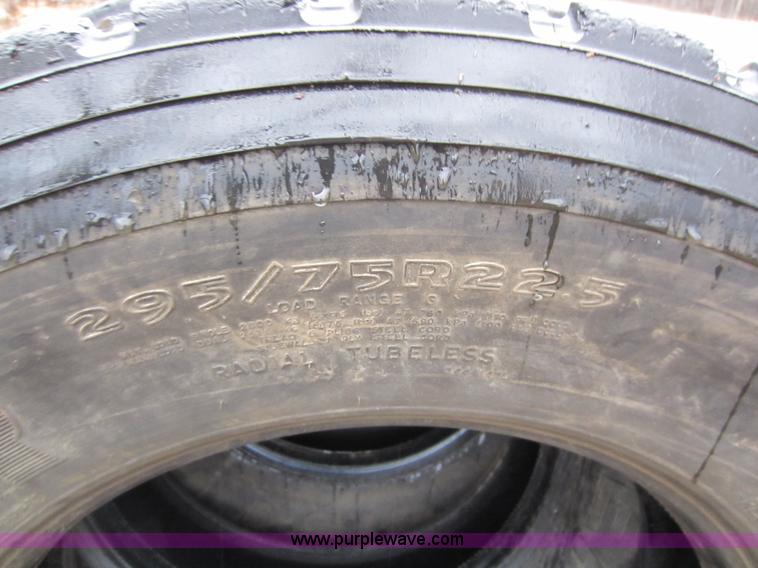 image for item B9076 (9) semi truck tires