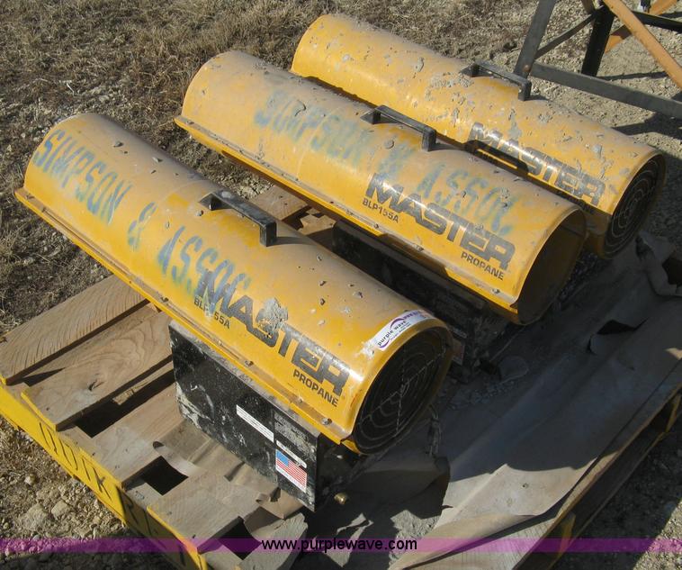 image for item B9730 (3) Master BLP 155A propane torpedo heaters