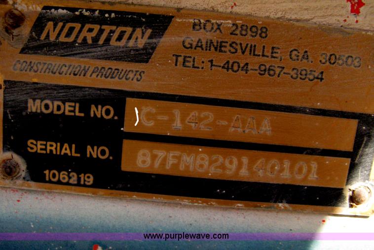 image for item B9732 Norton Clipper ST40 concrete saw