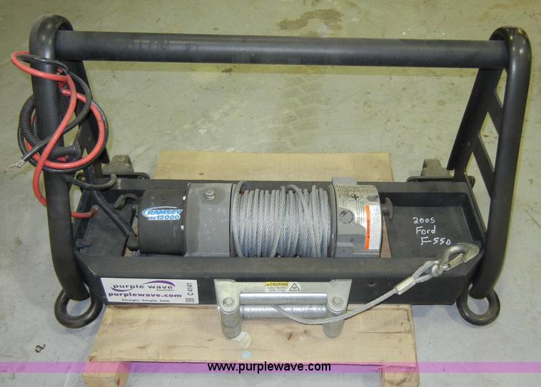 image for item C4141 Ramsey RE12000 winch and bracket unit