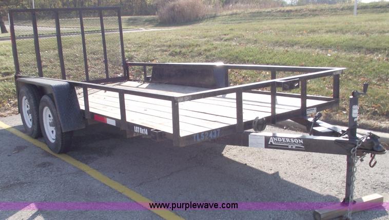 image for item C5719 2008 Anderson LST6x14 utility trailer
