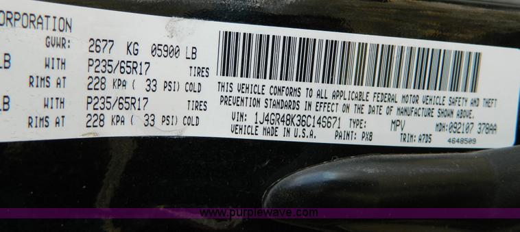 image for item D8684 2006 Jeep Grand Cherokee Laredo SUV