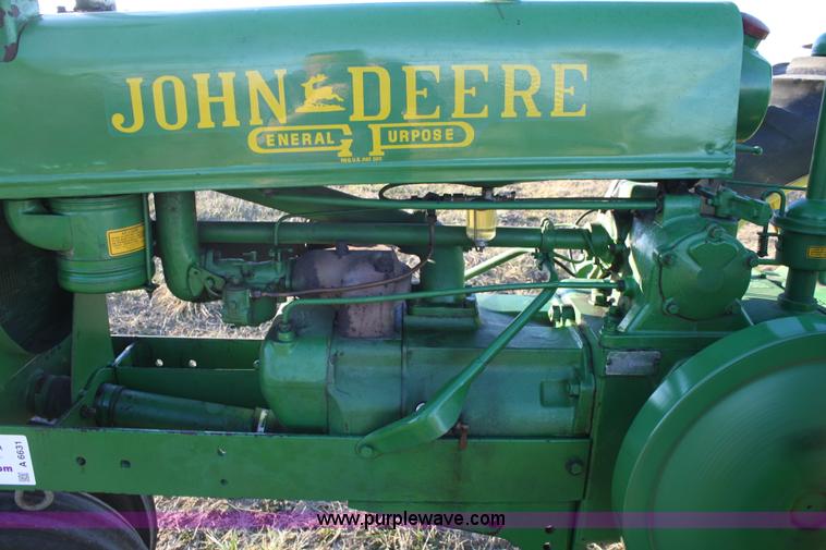 image for item A6631 1937 John Deere Model A tractor