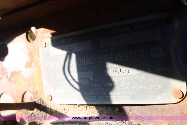 image for item A6718 1935 International Harvester F12 tractor