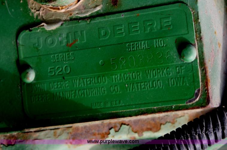 image for item A6720 1957 John Deere 520 tractor