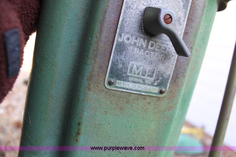 image for item B8837 1951 John Deere MT tractor