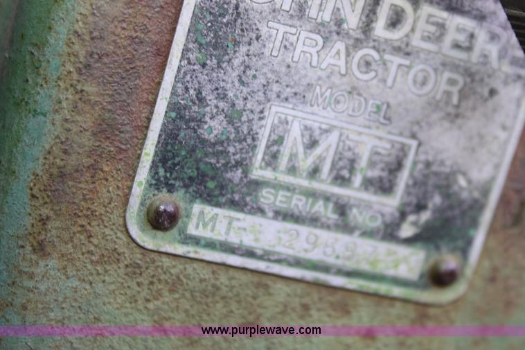 image for item B8837 1951 John Deere MT tractor