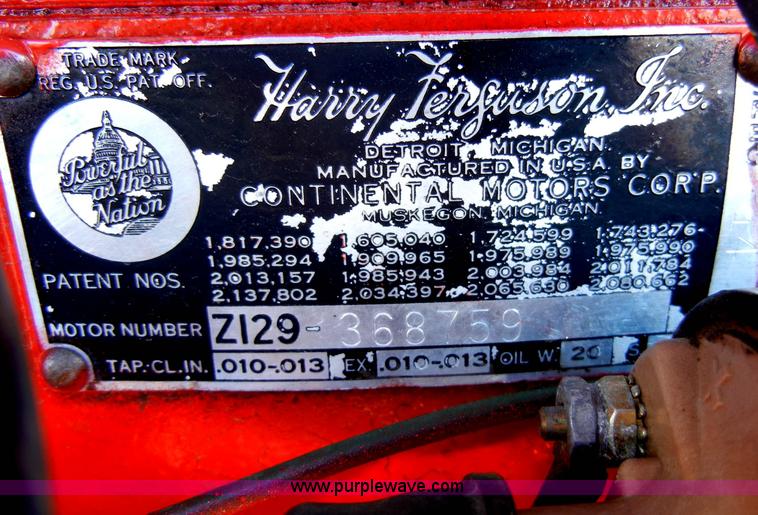 image for item C4134 1954 Massey-Ferguson 30 tractor